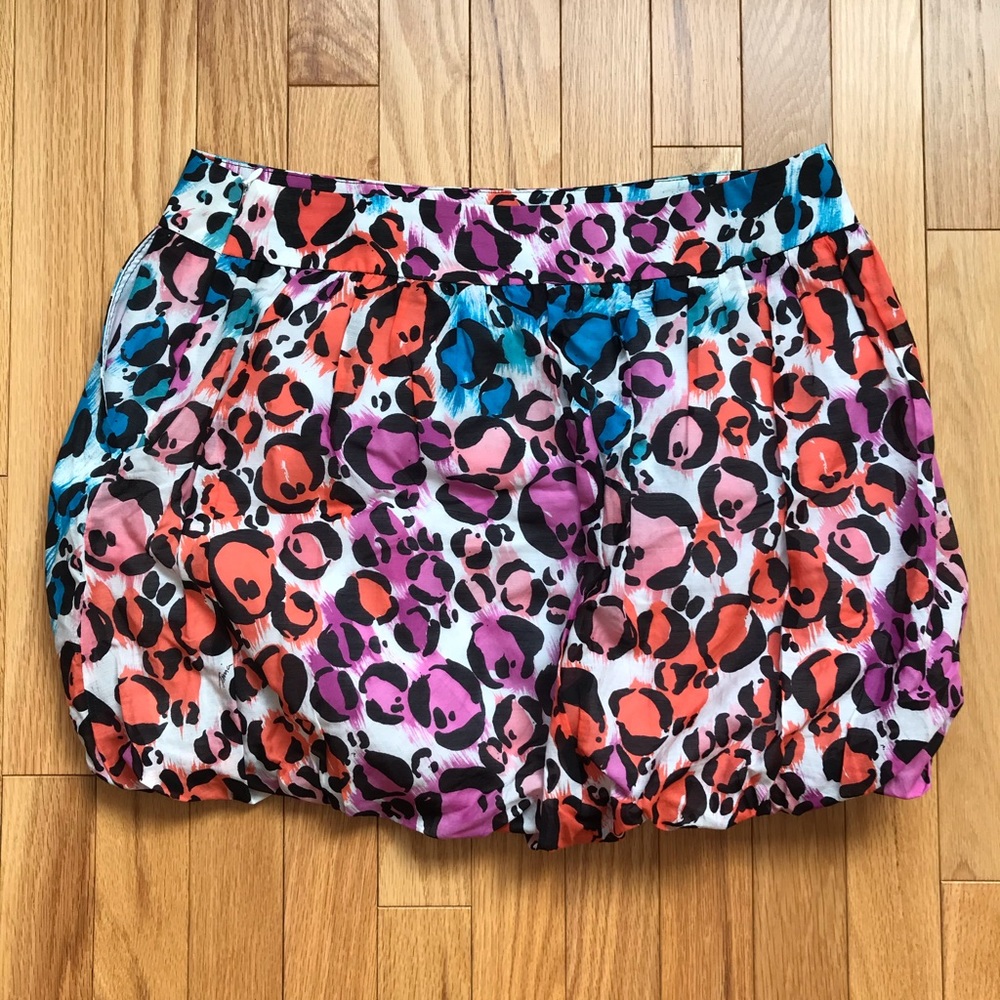 Trina Turk Multicolored Leopard Tisbury Mini Skirt